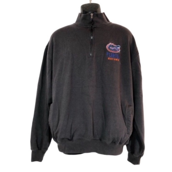 University of Florida Mens Sz XL Quarter Zip Pullover Sweatshirt Excellent Cond - Picture 1 of 8